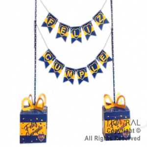 SET BANDERINES F/C DECORACION MESA BOCA X 1